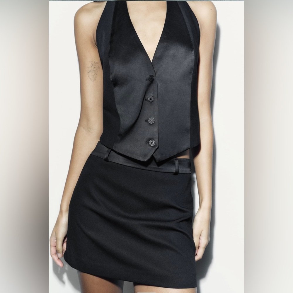 BRAND NEW‼️ ZARA COMBINATION MINI SKIRT